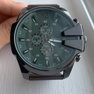 American Exchange Stainless Steel Back, Quartz Movt